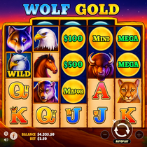 Rollero - Wolf Gold Slot Game - Pragmatic Play Pokie
